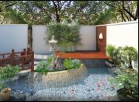 8月中旬 綠化景觀布置全完成 